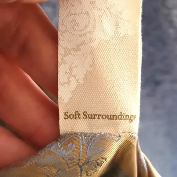 Soft Surroundings Contesse Long Sleeve Faux Sherpa Coat Carolina Blue Medium - Picture 6 of 11